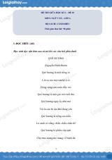 Đề thi giữa kì 1 Văn 6 Cánh diều - Đề số 10